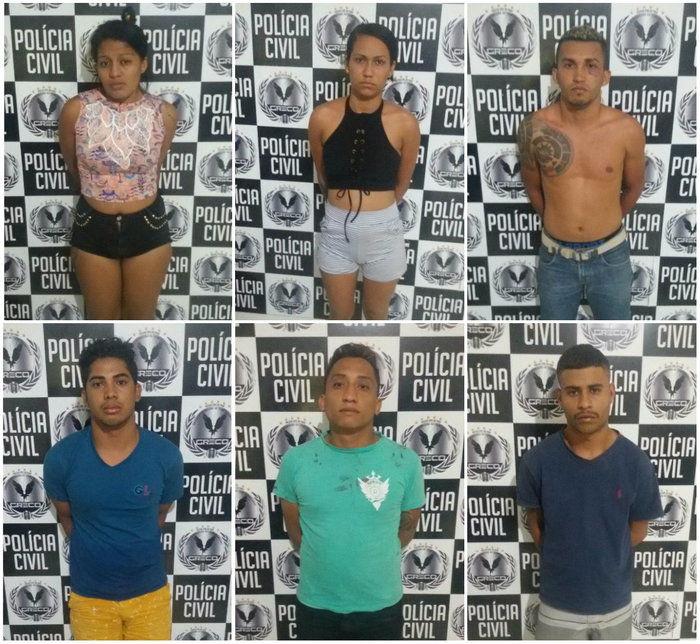 Foto de presos foram divulgadas (Crédito: Polícia Civil)