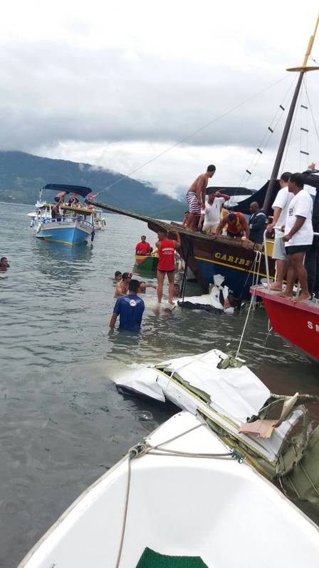 Avião caiu em Paraty