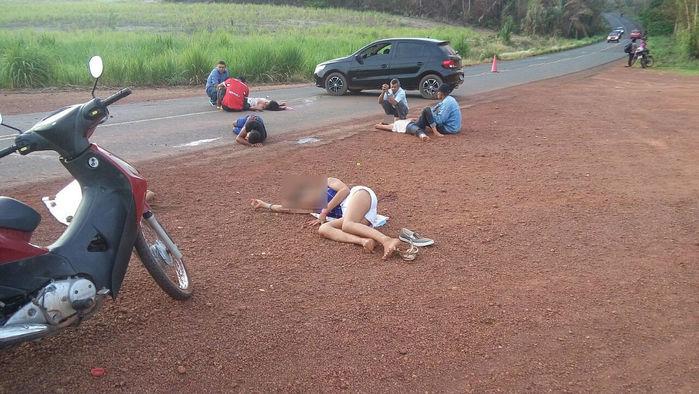 Acidente deixou jovem morta e quatro feridos (Crédito: Divulgação)
