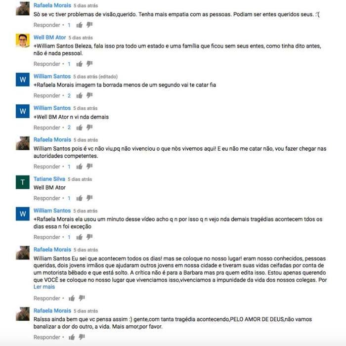 Usuários se revoltaram com a edição do vídeo (Crédito: Reprodução)