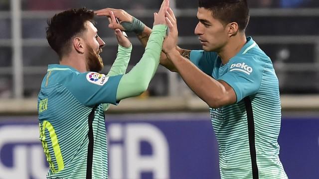Messi e Suárez (Crédito: Reprodução)