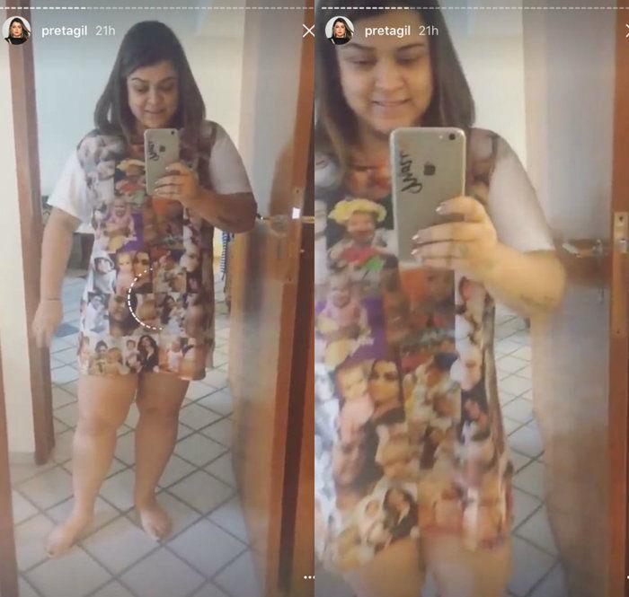 Preta Gil no quarto em que ficou hospedada no Blue Tree (Crédito: Reprodução/Instagram)