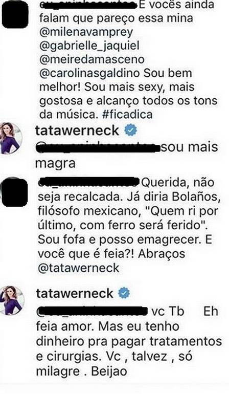 Print da discussão (Crédito: Reprodução)