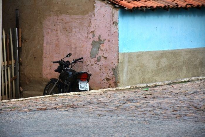 Moto envolvida no acidente