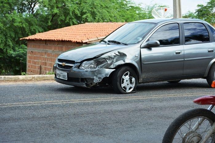Carro envolvido no acidente
