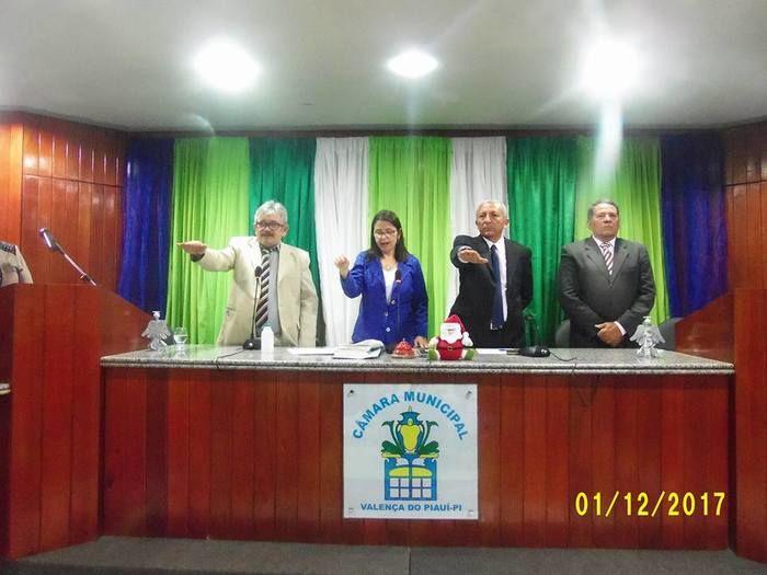 Vereadora Iris Moreira na solenidade de posse