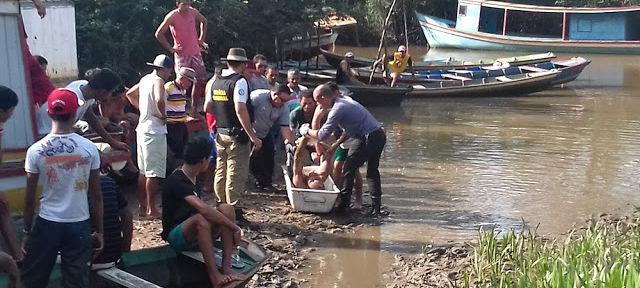 Corpo encontrado em Ilha Grande, no litoral do Piauí (Crédito: Carlsonpessoa)