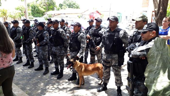 Esperantina recebe reforço militar (Crédito: Kléber Oliveira)