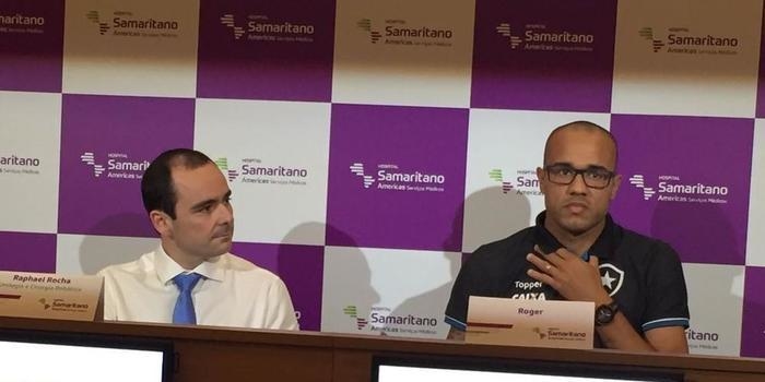 Médico afirma que tumor retirado do atacante Roger era benigno