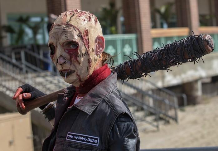 Parada zumbi em Nova Jersey, nos Estados Unidos (Crédito: Peter Ackerman/The Asbury Park Press via AP)