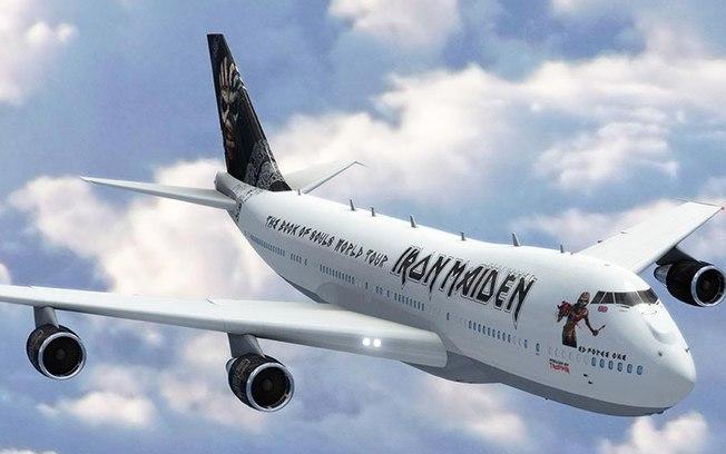 Aeronave com numeração 666 da companhia finlandesa Finnair (Crédito: Iron Maiden )