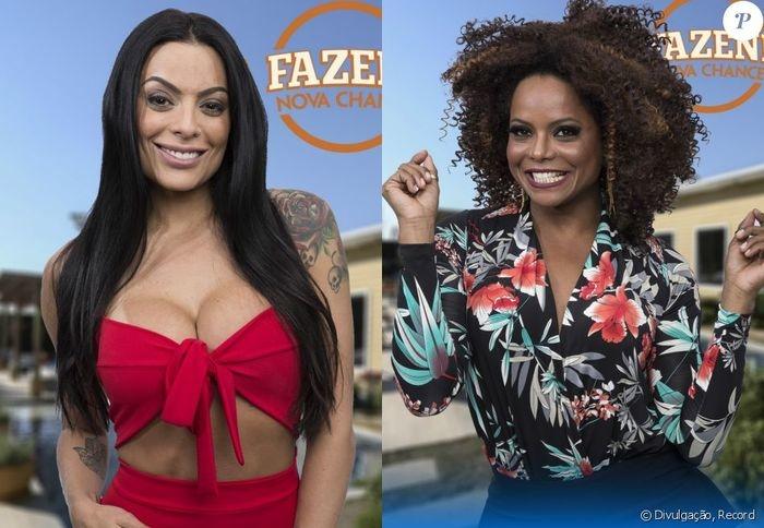 Monique Amin e Adriana Bombom (Crédito: Reprodução/Record)