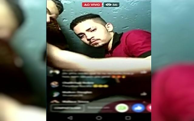 Detentos fizeram transmissão ao vivo no Instagram (Crédito: Reprodução)
