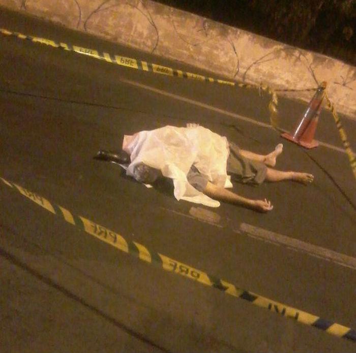 Vítima morreu antes de ser socorrida (Crédito: Reprodução)