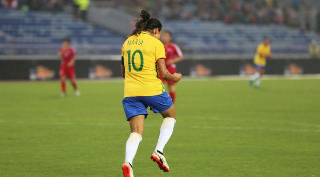 Seleção feminina vence Coreia do Norte com boa atuação de Marta (Crédito: Fernanda Coimbra/CBF)