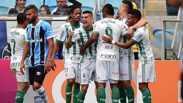 O Palmeiras assumiu a segunda colocação (Crédito: GE)