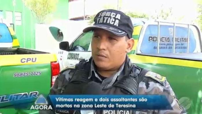 Comandante do 5º Batalhão da Polícia Militar, Major Flávio Pessoa (Crédito: Rede Meio Norte)
