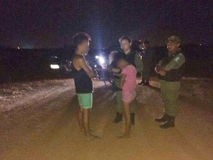 Policiais conseguiram evitar abuso contra menina (Crédito: Polícia Militar)