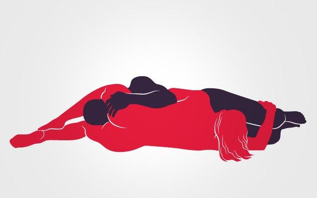 69: Deitados de lado, homem e mulher usam a boca para estimular o parceiro com uma longa sessão de sexo oral. As mãos ficam livres para fazer carícias. Foto: Renato Munhoz (Arte iG)