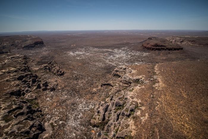 Região atingida por incêndio na Serra da Capivara (Crédito: Joaquim Neto)