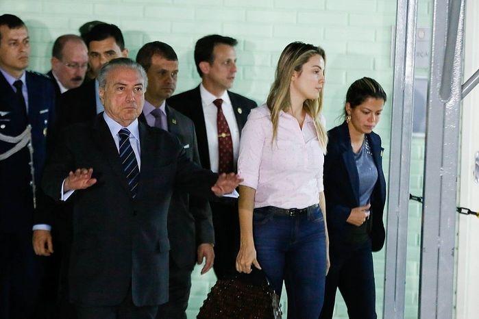 Temer deixou o hospital militar mas logo depois foi internado (Crédito: Reprodução)