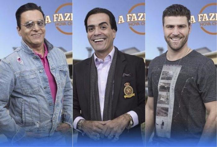 Nahim, Fábio Arruda e Marcelo Iê Iê na roça