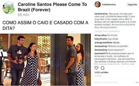 Atriz de revolta ao ser compara com esposa de Rodrigo Lombardi