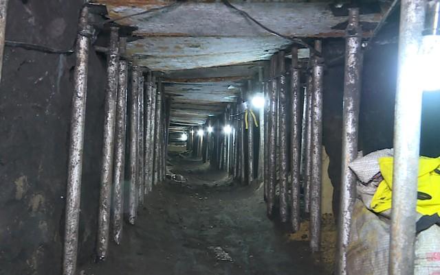 Túnel que levaria ao cofre principal do Banco do Brasil (Crédito: TV Globo)
