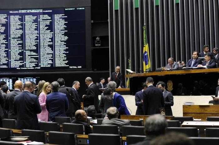 Plenário da Câmara durante votação