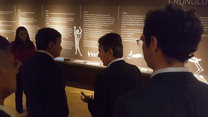 Abertura da exposição “Serra da Capivara – Homem e Terra” (Crédito: Ascom Surpi)