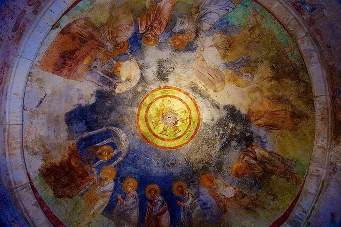 Obra no teto da Igreja de São Nicolau, na Turquia (Crédito: Reprodução)