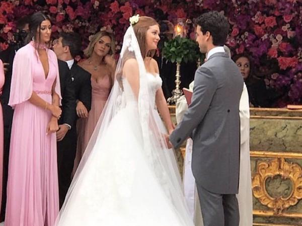 Marina Ruy Barbosa e Xande Negrão se casam em São Paulo; fotos