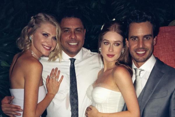 Casal posou ao lado de Marina Ruy Barbosa e Xandinho Negrão (Crédito: Reprodução)