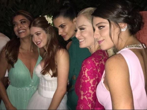 Famosos se empolgam em pista de dança do casamento de Marina Ruy
