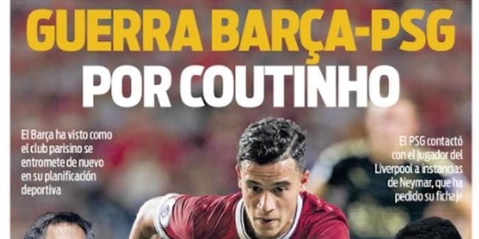 Philippe Coutinho é prioridade no Paris Saint-Germain, diz jornal