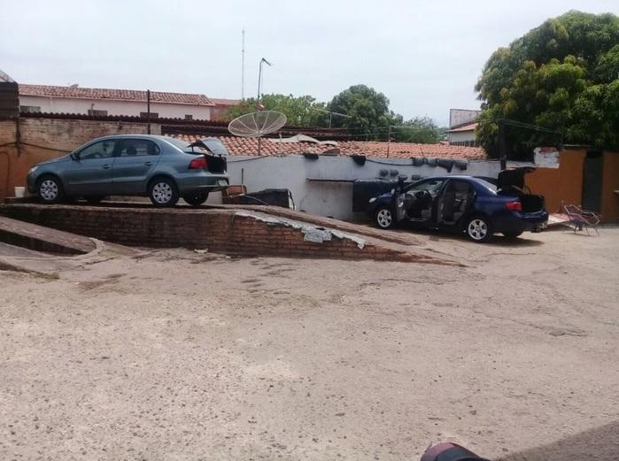 Lava-Jato onde capitão tentou tirar marcas de sangue do carro (Crédito: Reprodução/Bom Dia Meio Norte)
