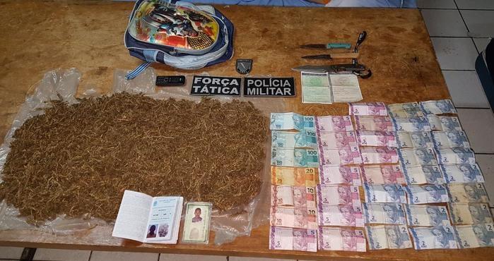 Força Tática estoura boca de fumo após monitoramento em Paulistana (Crédito: Força Tática)
