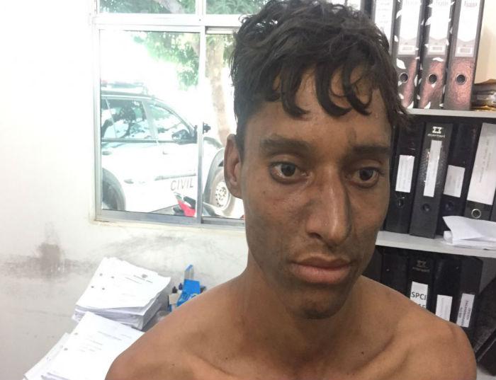 Acusado de espancar o enteado em Timon (Crédito: Polícia Civil de Timon)