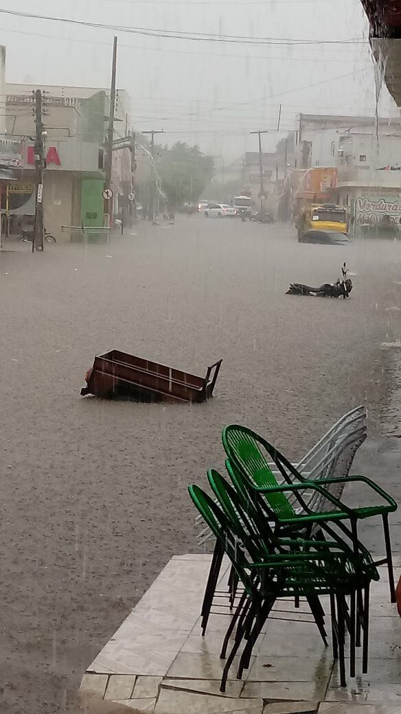 Temporal em São Raimundo Nonato (Crédito: Saoraimundo.com/Darlan Ribeiro)