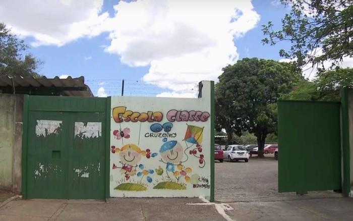 Fachada da Escola Classe 8 do Cruzeiro, no Distrito Federal (Crédito: Reprodução)