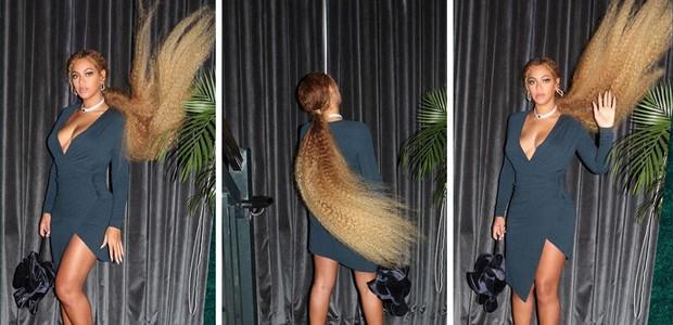 Beyoncé mostra cabelo 'muito longo' (Crédito: Instagram)