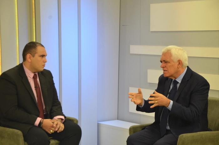 Themistocles Filho concece entrevista ao programa Bom Dia Meio Norte  (Crédito: Magal)