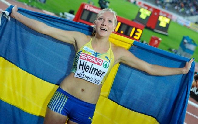 Moa Hjelmer, atleta da seleção sueca de atletismo