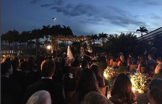 Comemoração do casamento de Fábio Porchat e Nataly Mega (Crédito: Reprodução)