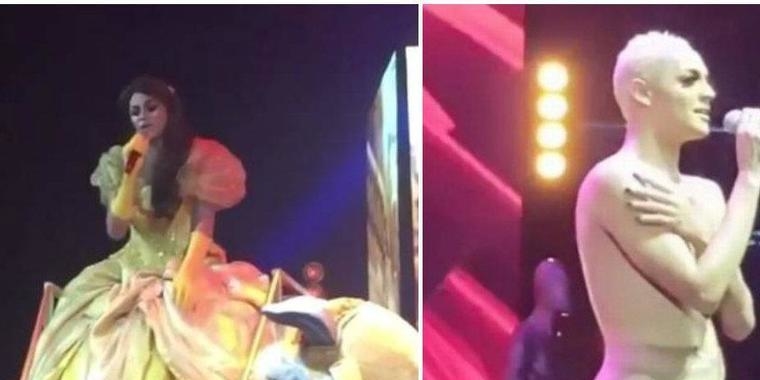 Em show, Pabllo Vittar entra de princesa e "se desmonta" em palco