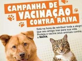 Dia “D” da campanha de vacinação antirrábica acontece neste sábado