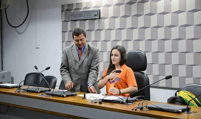 A jovem já representou o Piauí no programa Jovem Senador (Crédito: Reprodução)