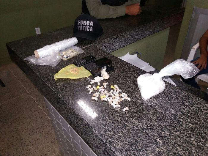 Polícia Militar estoura boca de fumo e prende traficante no PI (Crédito: Polícia Militar)