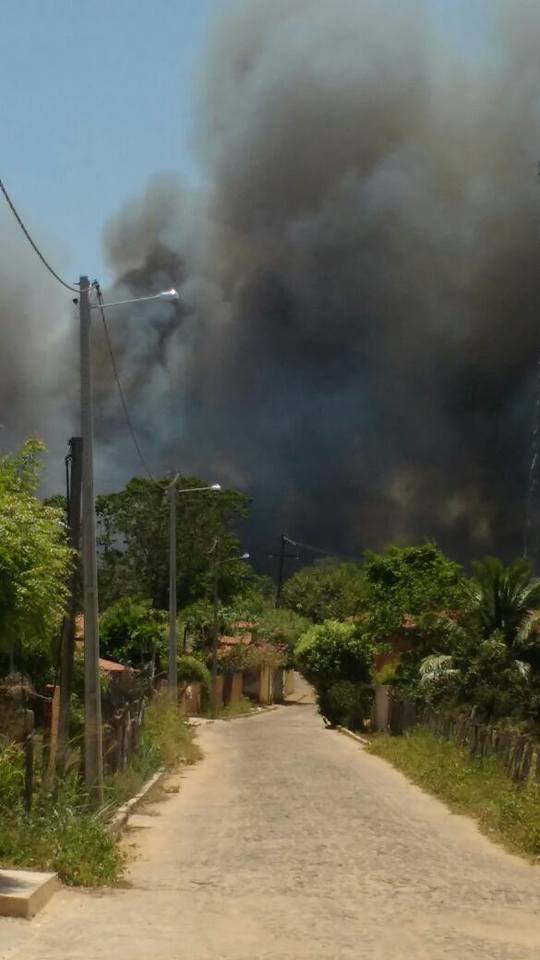Incêndio vem castigando população em Capitão de Campos.