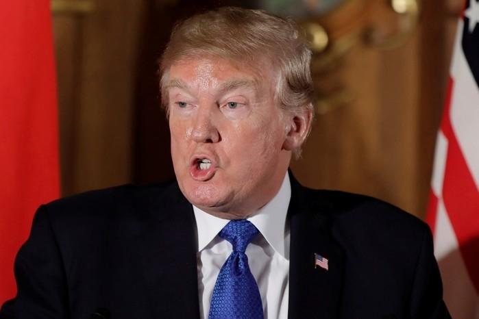 Trump durante ebtrevista coletiva no Japão (Crédito: REUTERS/Kiyoshi Ota/Pool)